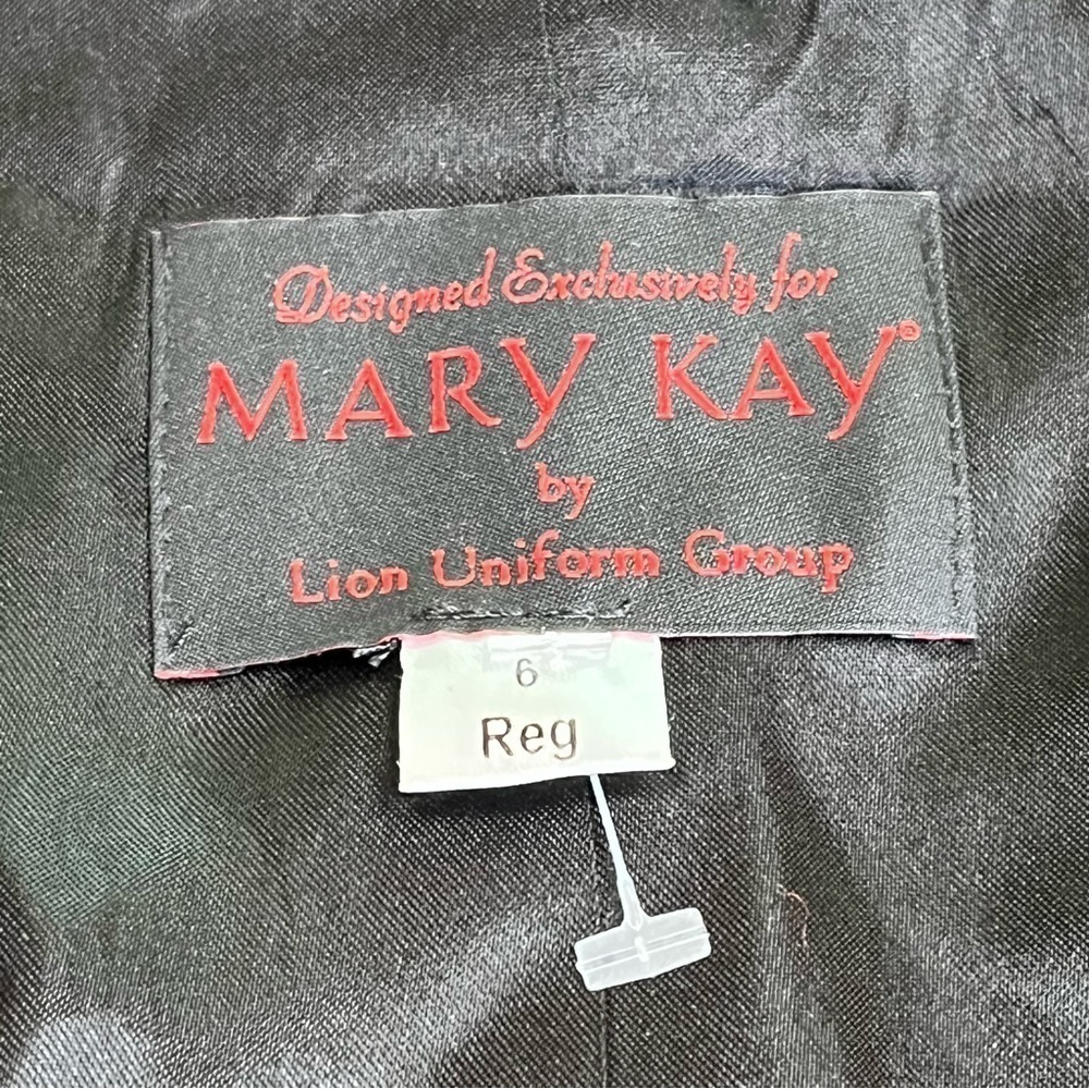 Mary Kay Purple Ruffle Blazer 6 Tweed Work Jacket Wool Blend - Picture 7 of 10